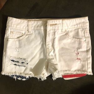 Justice White Jean shorts
